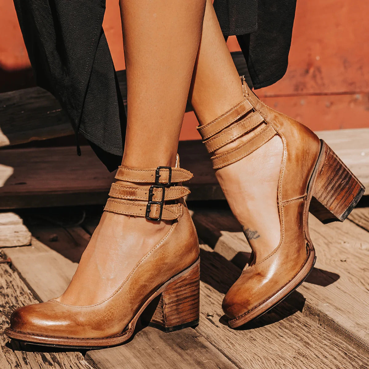 Camille | Tacones de cuero confort