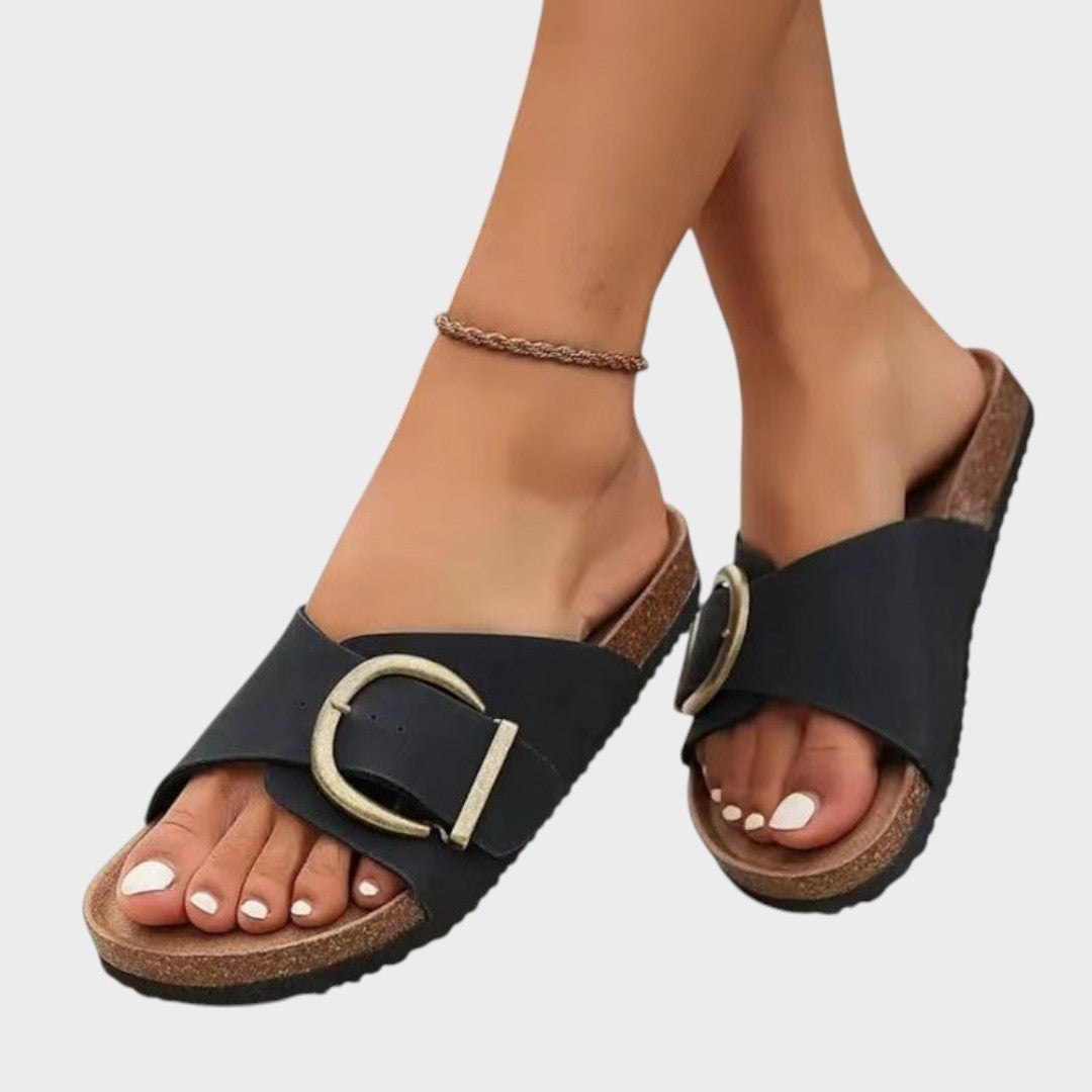 Bianca | Sandalias ortopédicas con hebillas