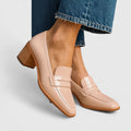 Rosa | Mocasín con Tacón Bloque