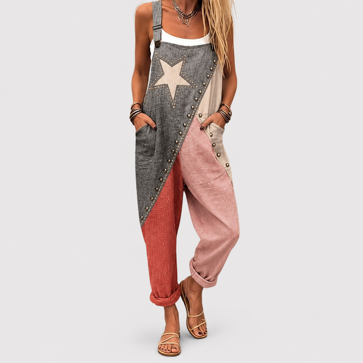 Salopette Patchwork Stella Vintage