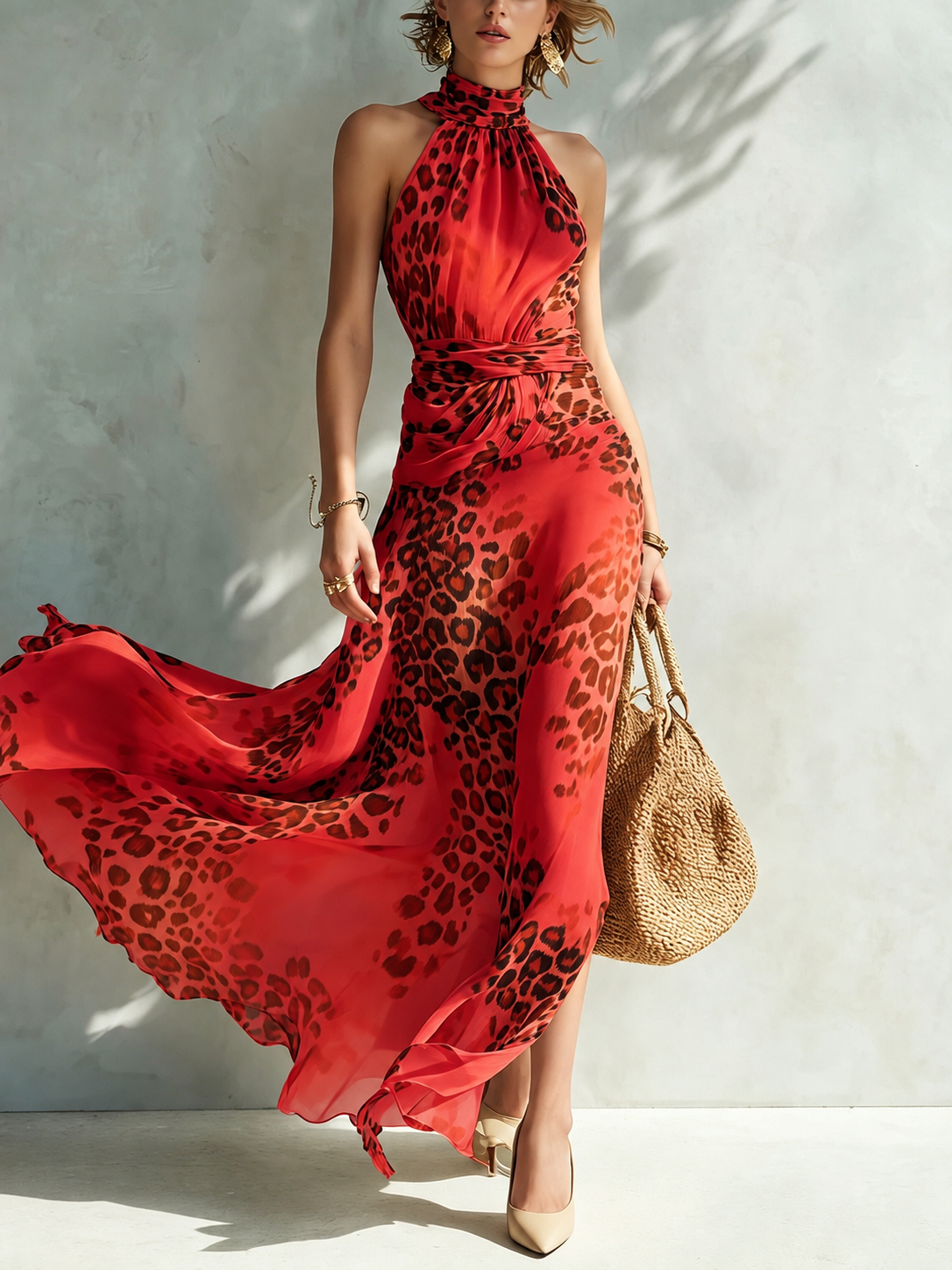 Daniela | Vestido con estampado animal