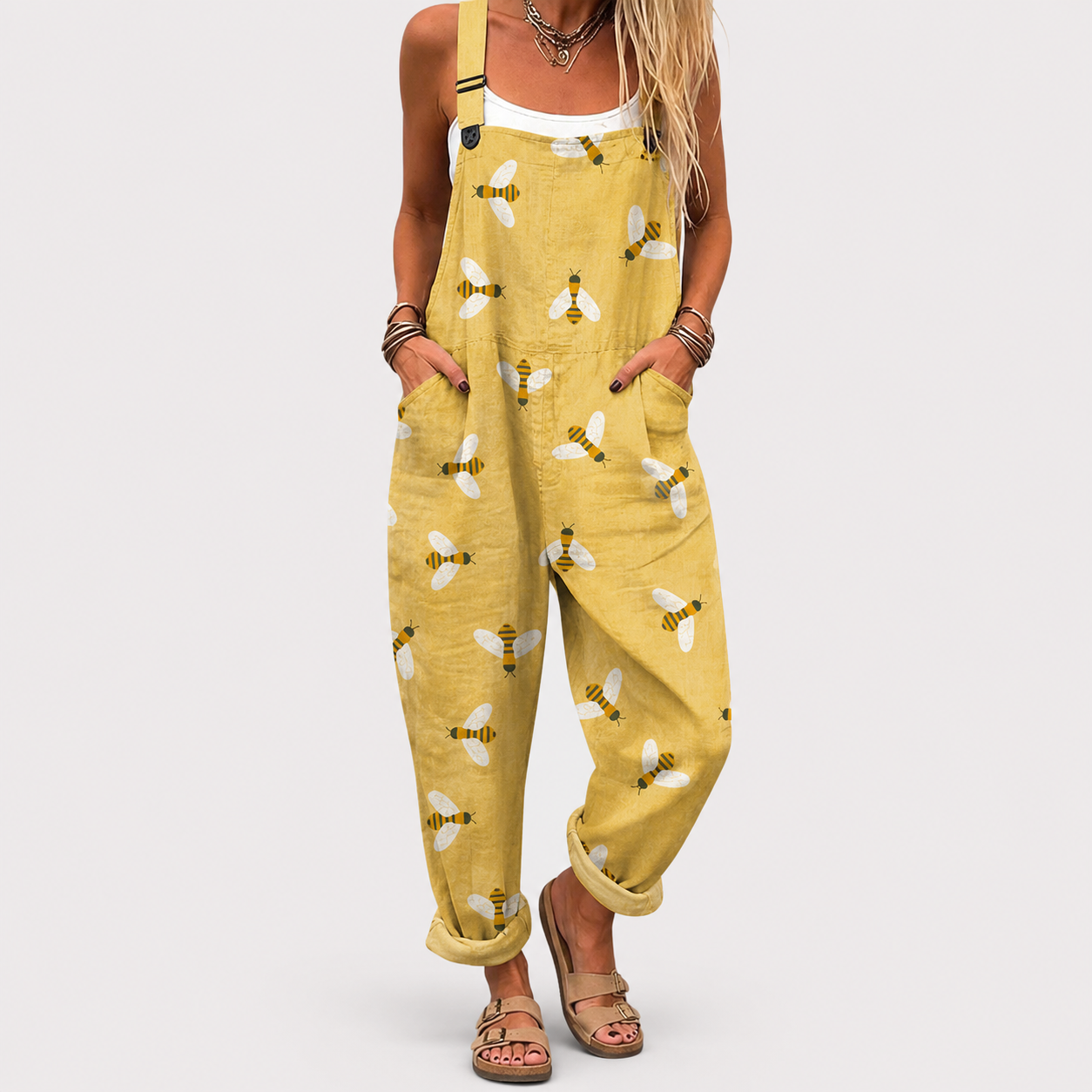 Mono Suave Amarillo con Estampado Abejas
