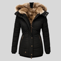 Bruna™ | Parka acolchada con capucha de pelo sintético
