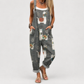 Mono Suave Gris con Estampado Llamas