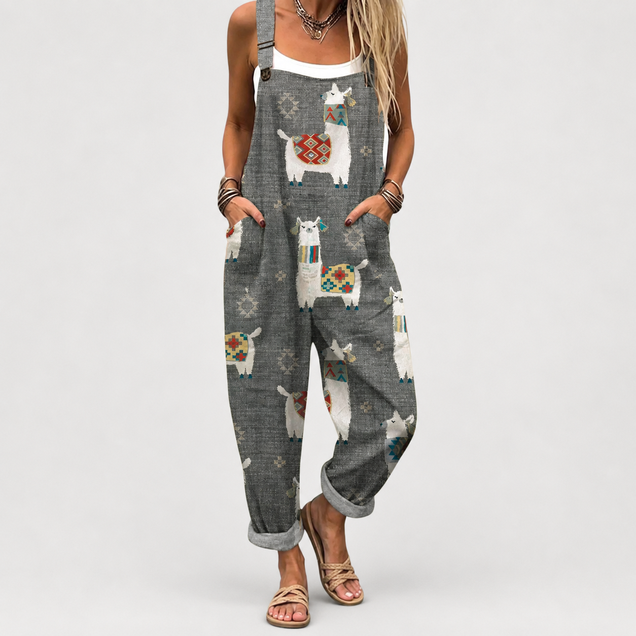 Mono Suave Gris con Estampado Llamas