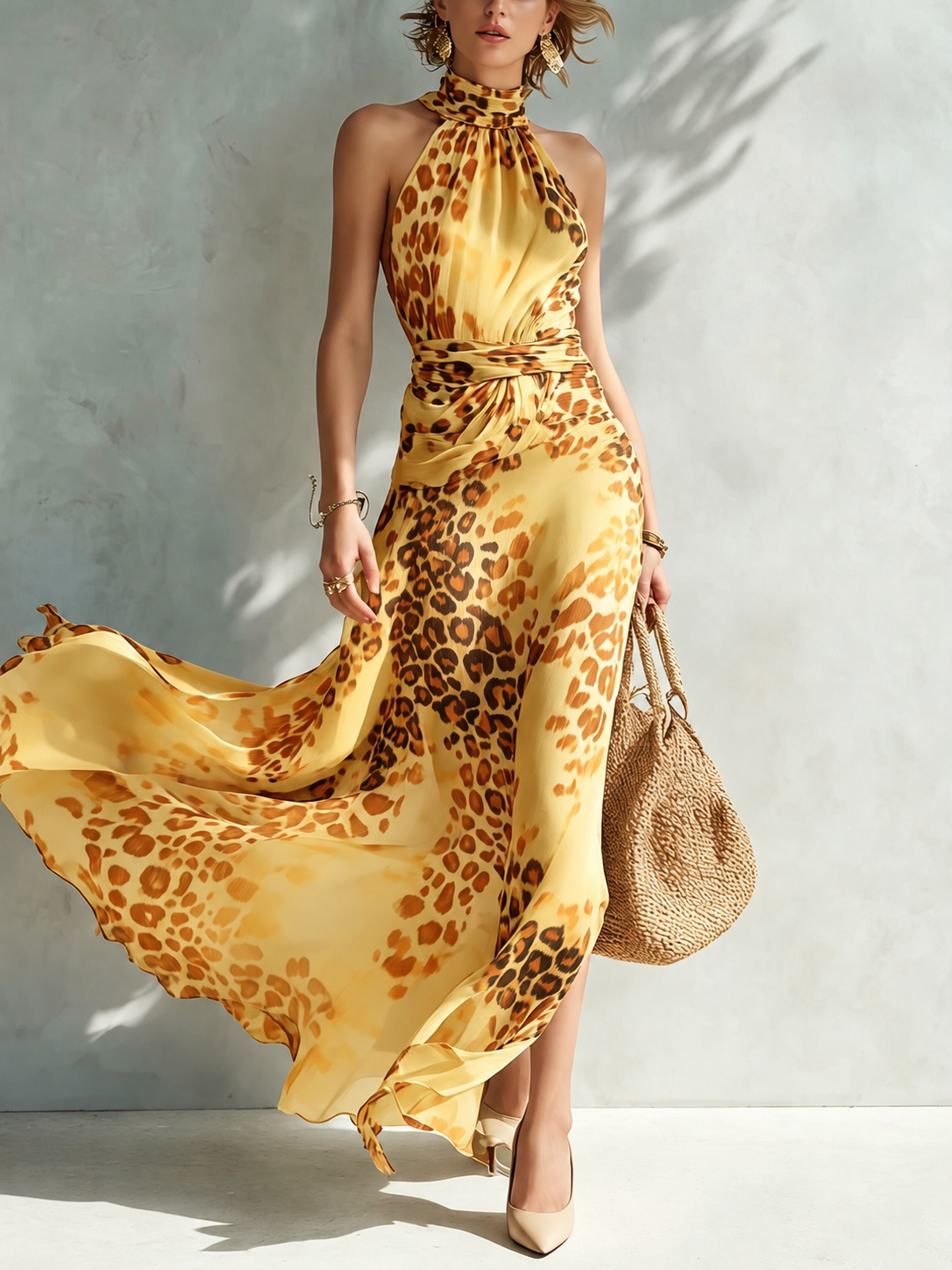 Daniela | Vestido con estampado animal