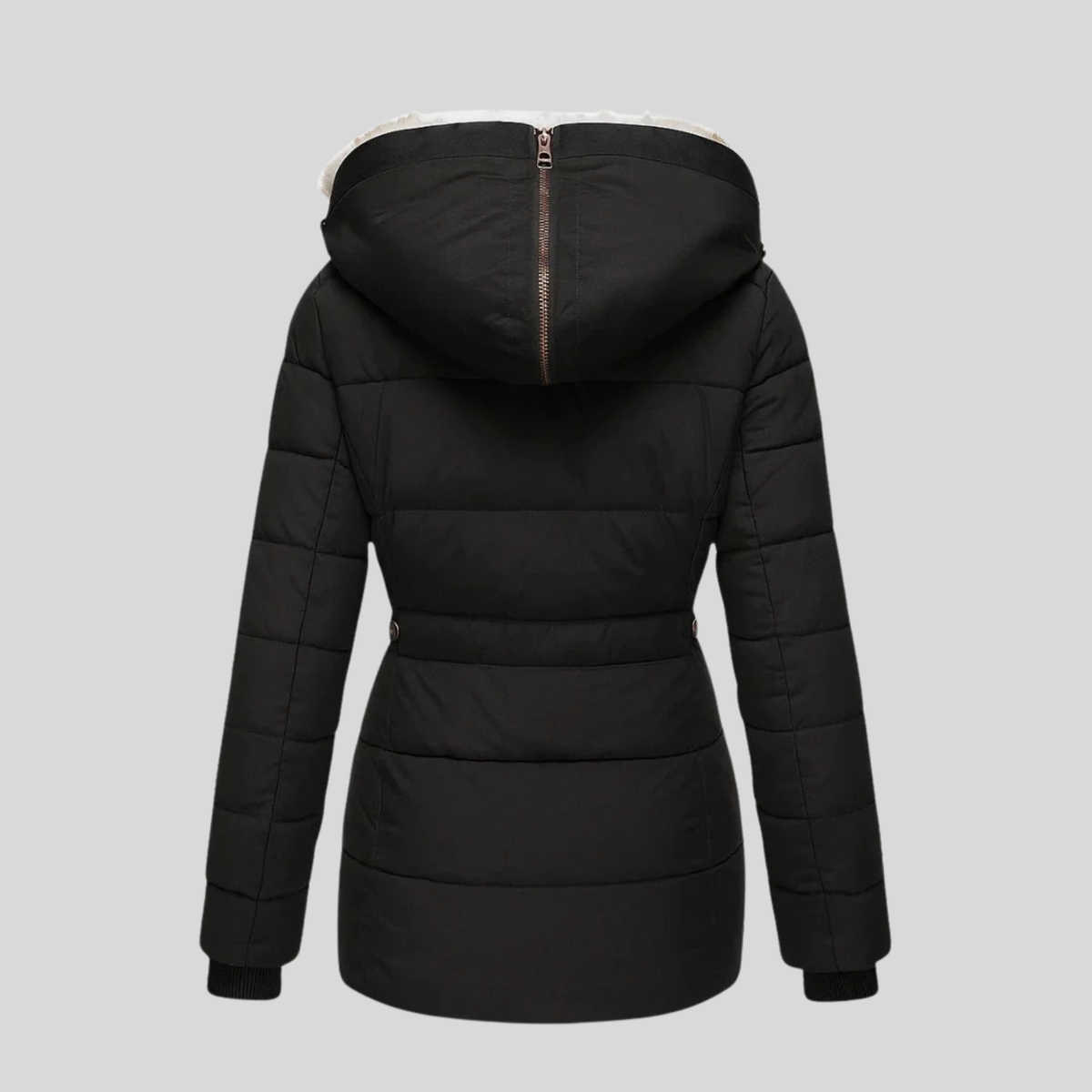 Bruna™ | Parka acolchada con capucha de pelo sintético