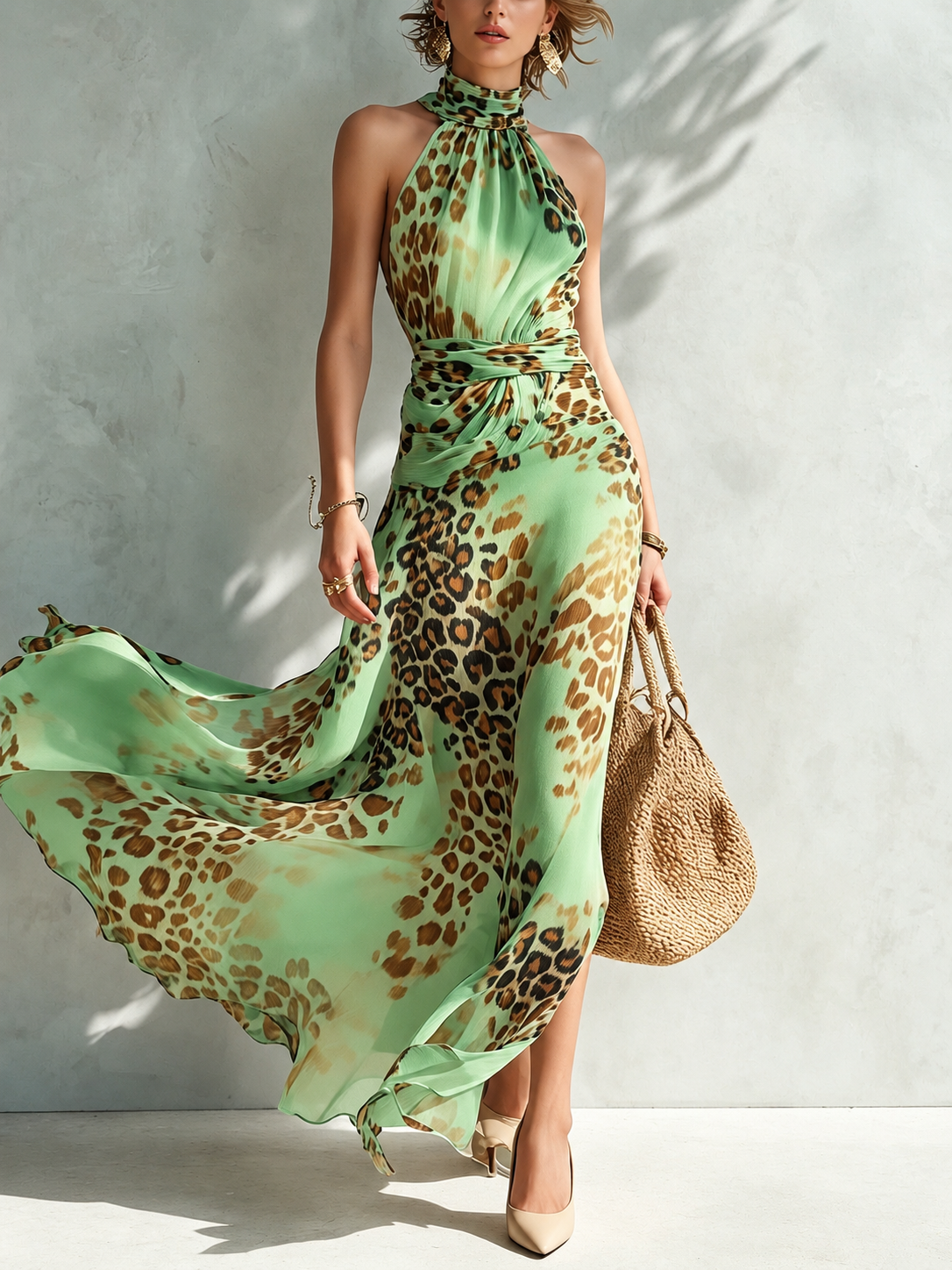 Daniela | Vestido con estampado animal