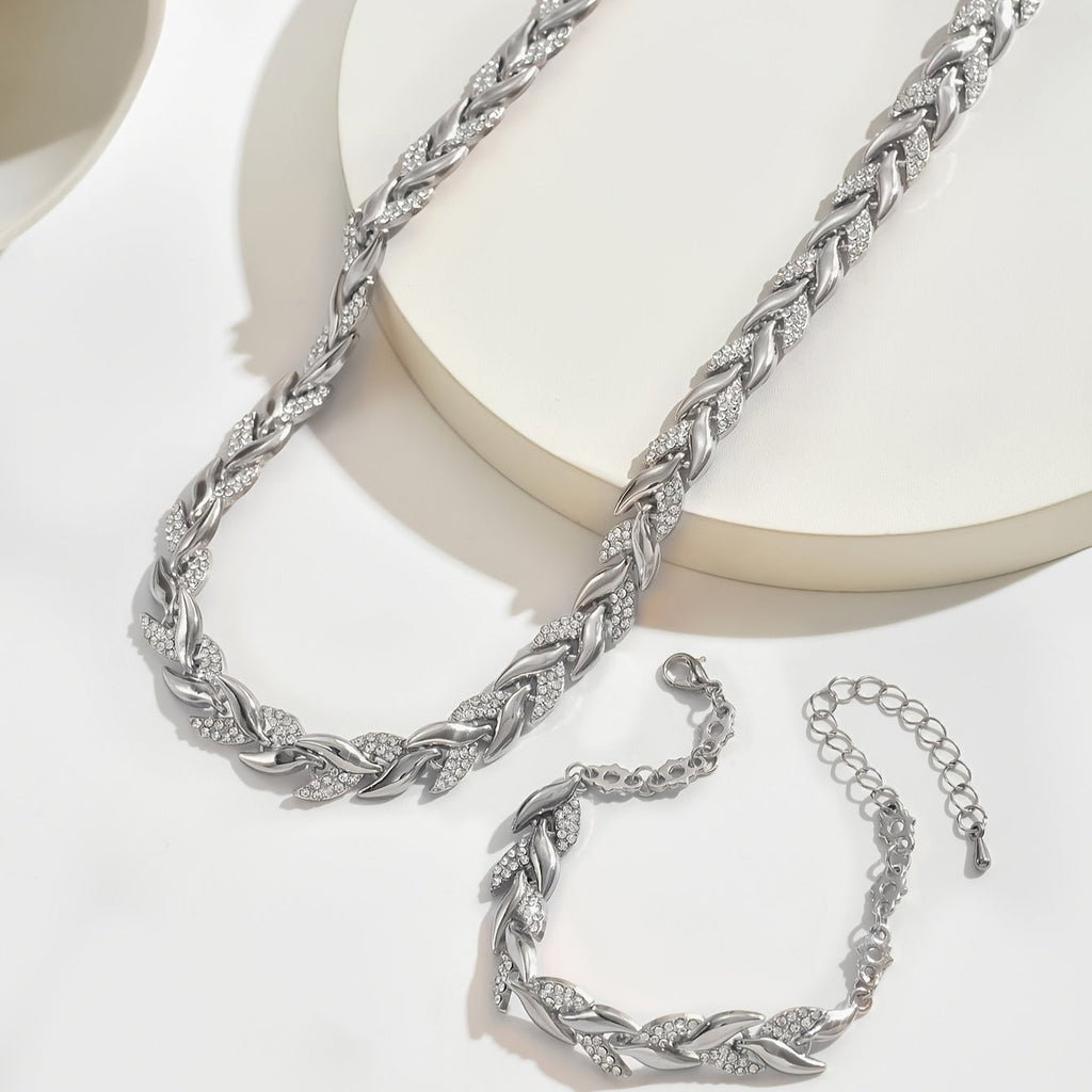 Sirena | Collar y Pulsera con Brillo Elegante