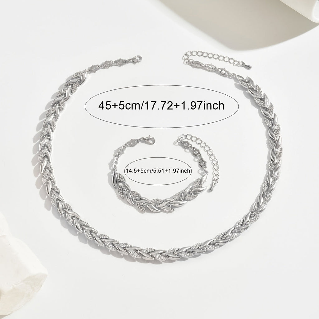 Sirena | Collar y Pulsera con Brillo Elegante