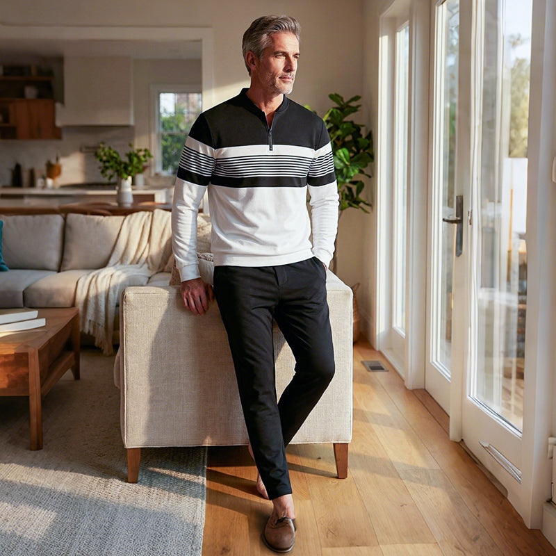 Conjunto Jersey con Estampado Gráfico y Pantalones