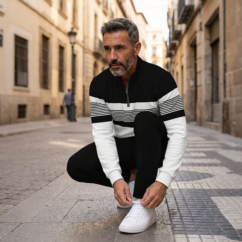 Conjunto Jersey con Estampado Gráfico y Pantalones