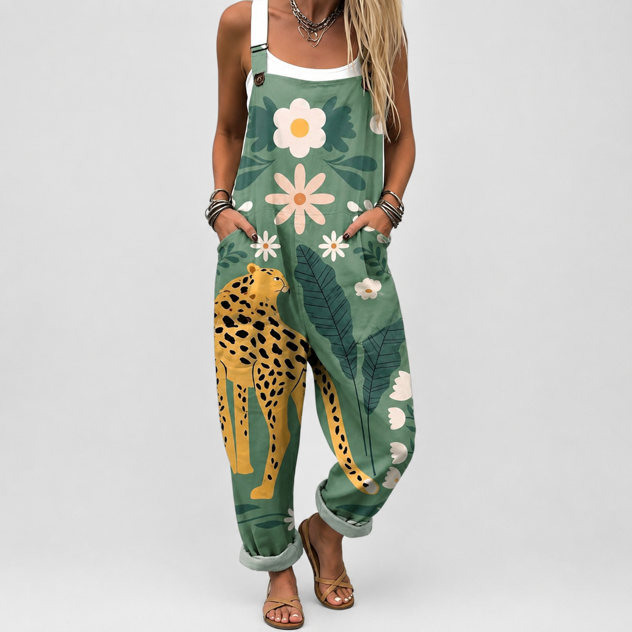 Peto Leopardo Floral