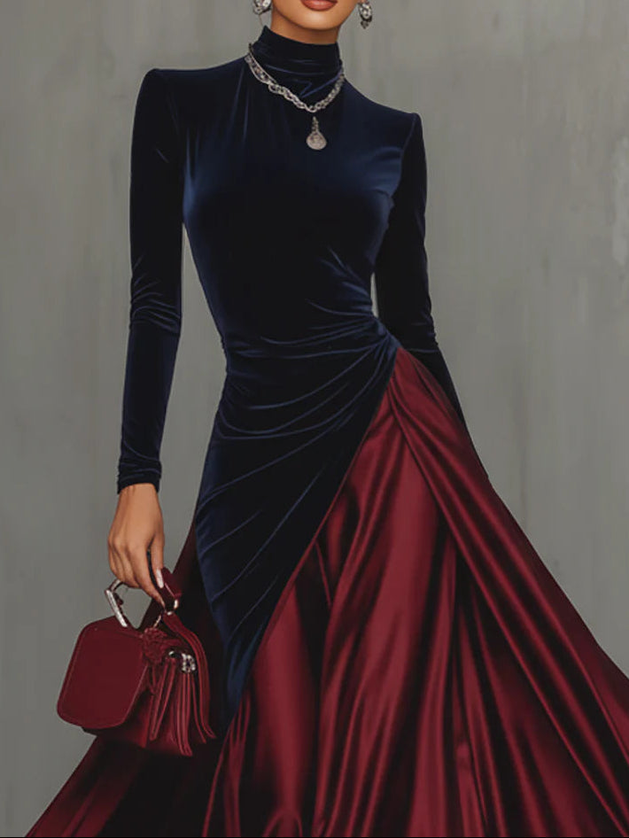 Lucrèce | Vestido largo bicolor