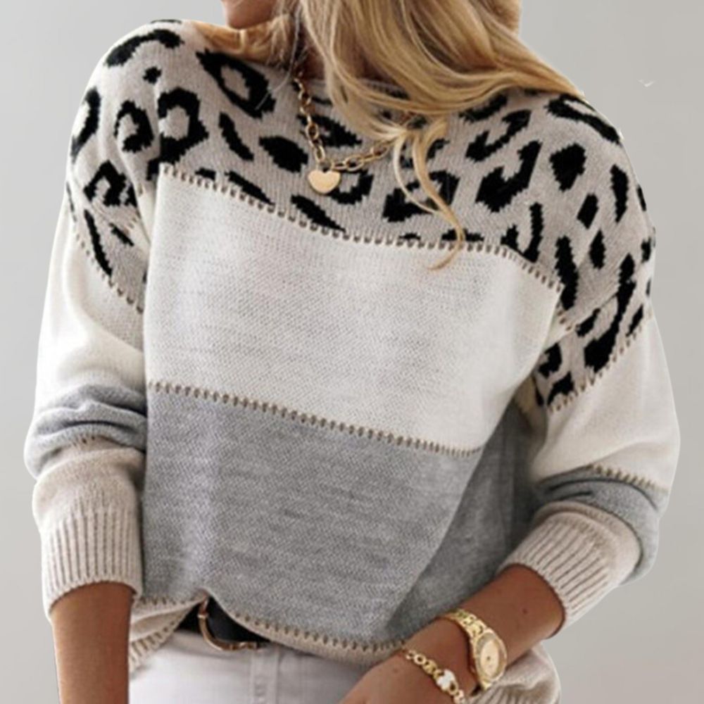 Marta | Jersey con Estampado de Leopardo