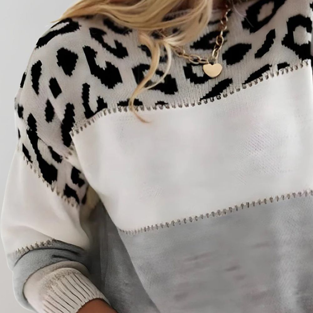 Marta | Jersey con Estampado de Leopardo