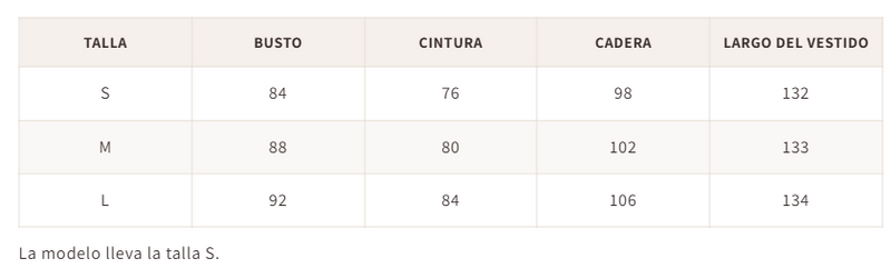 Guía de tallas