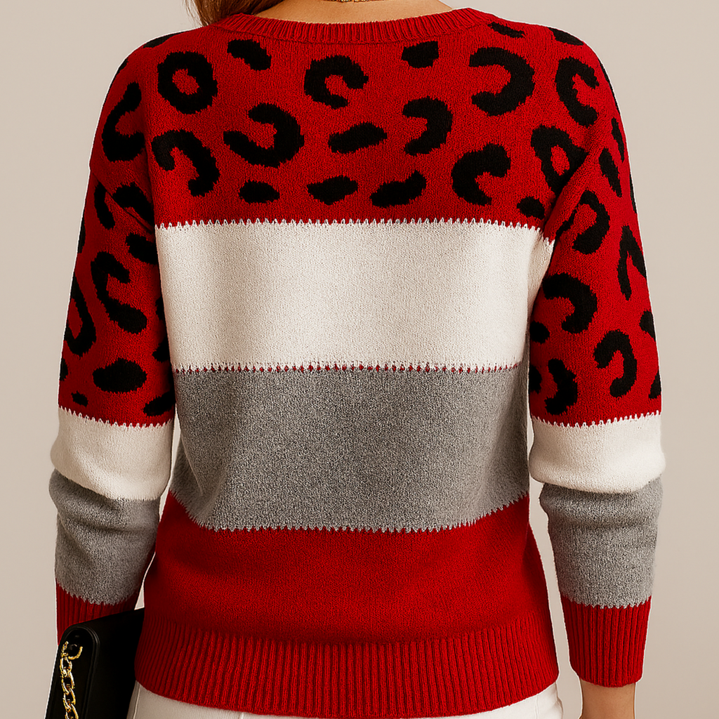 Marta | Jersey con Estampado de Leopardo