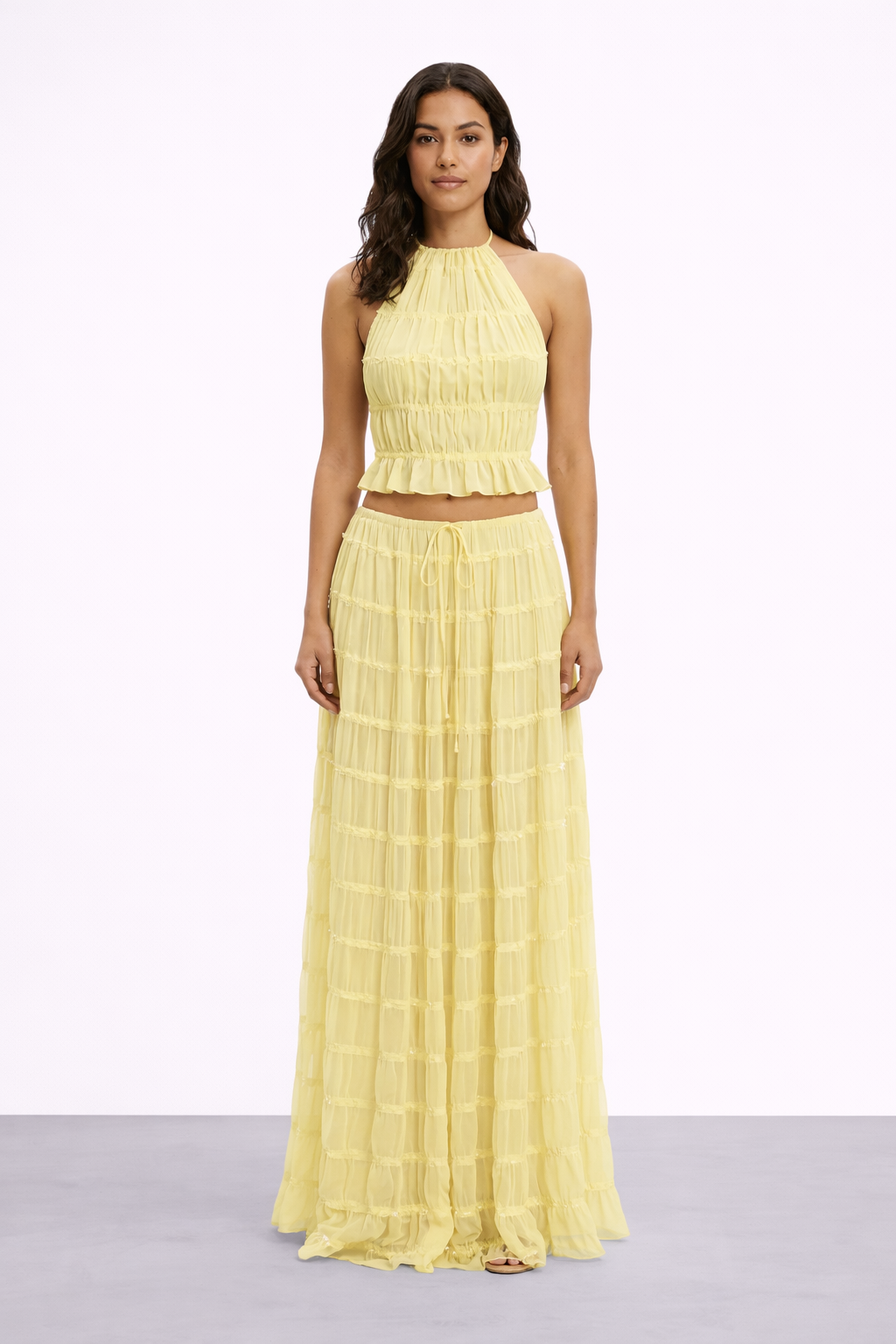 Conjunto verano Mujer Falda Larga