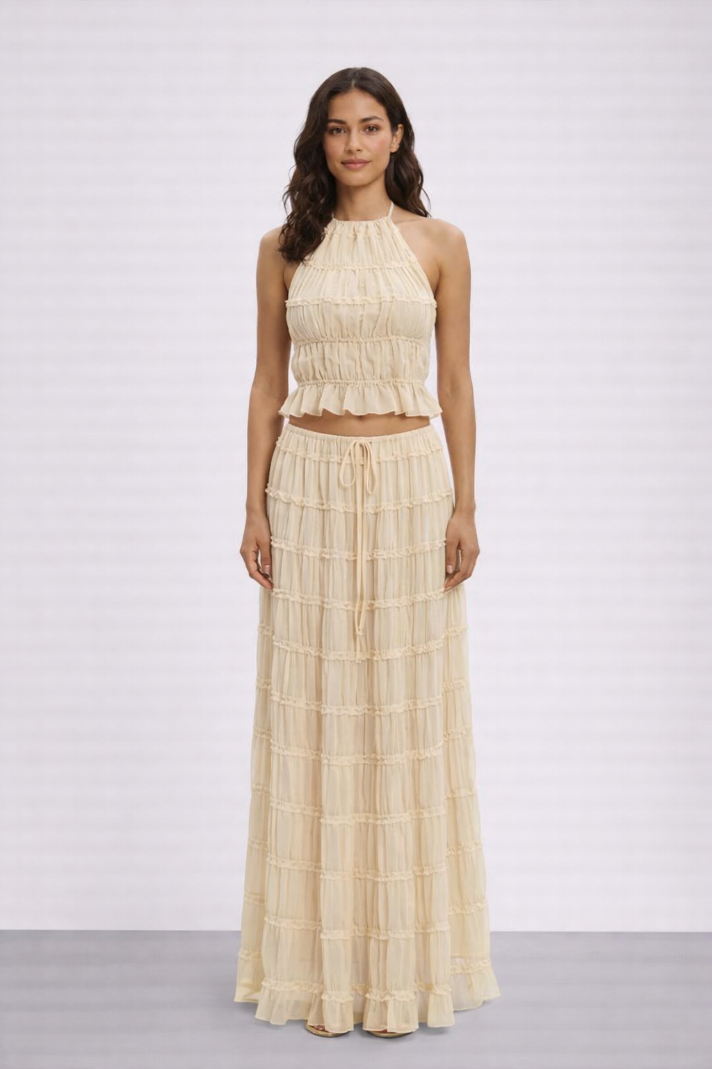Conjunto verano Mujer Falda Larga