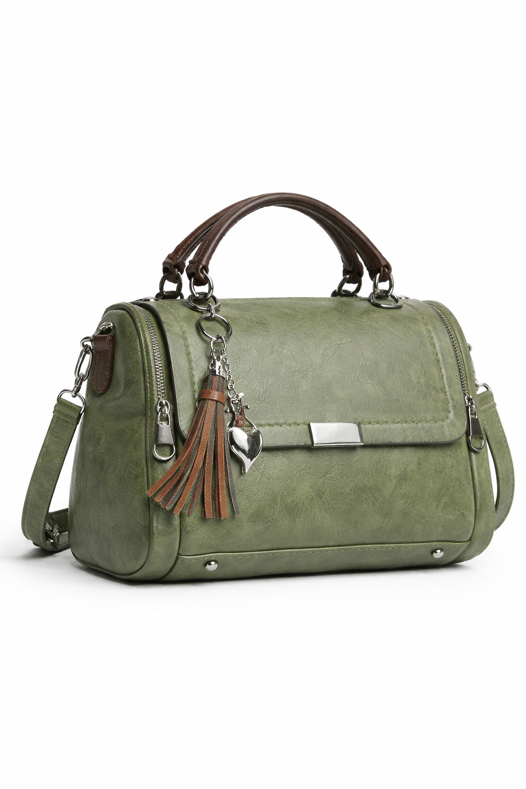 Bolso de Hombro con Borlas Mujer