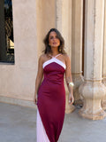 Vestido Oasis en color burdeos