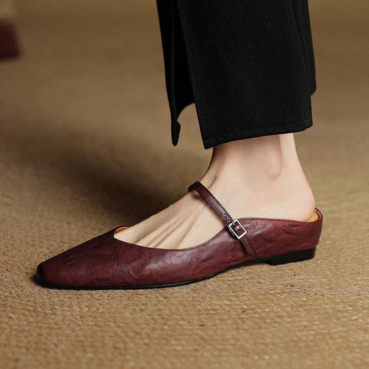 Renata | Mules de Piel Auténtica