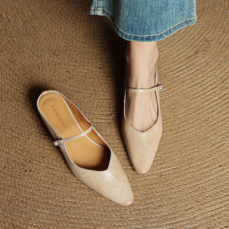 Renata | Mules de Piel Auténtica