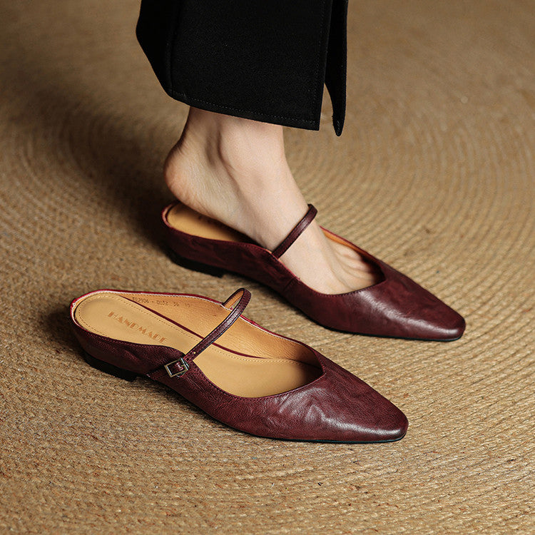 Renata | Mules de Piel Auténtica