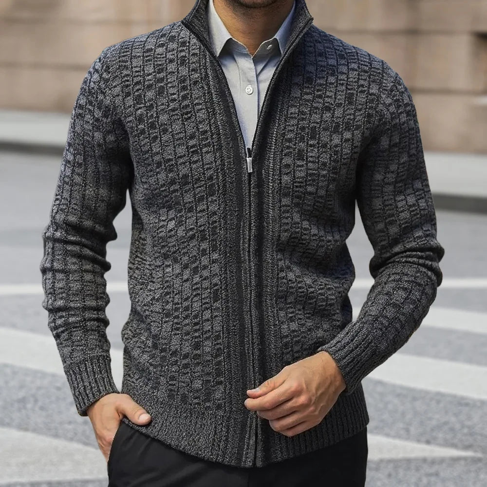 Jean - Cárdigan Con Cremallera y Bolsillos