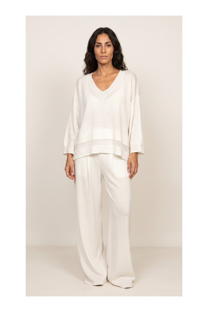 Sara | Conjunto de dos piezas de algodón y lino