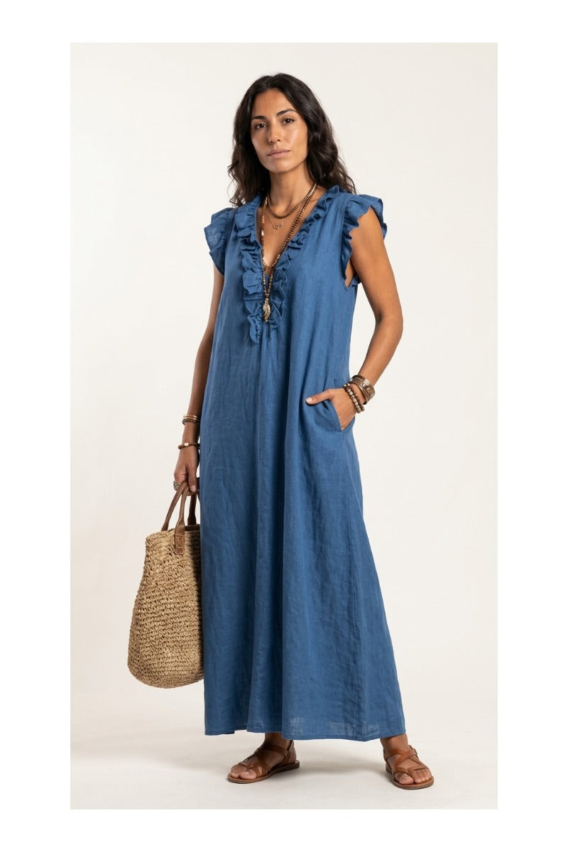 Camélia | Vestido Largo Bohemio Fluido