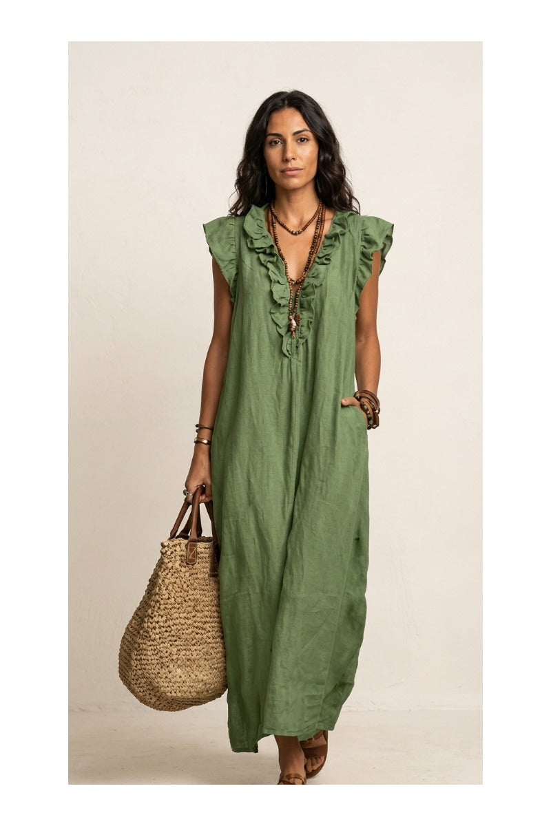 Camélia | Vestido Largo Bohemio Fluido