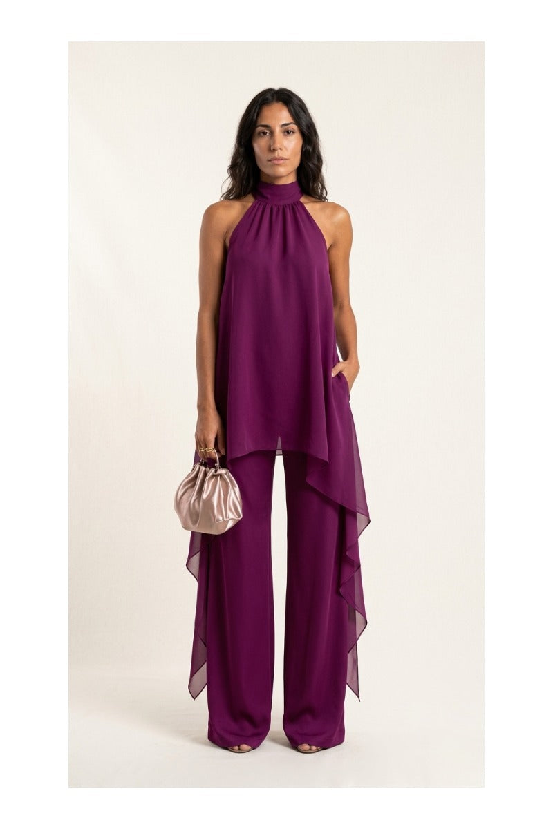 CLARA – Conjunto Elegante Cuello Halter