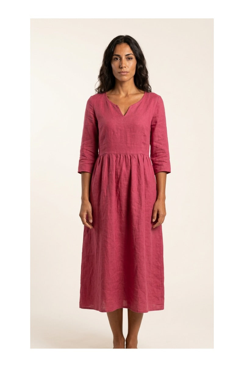 Vestido informal con cuello en V