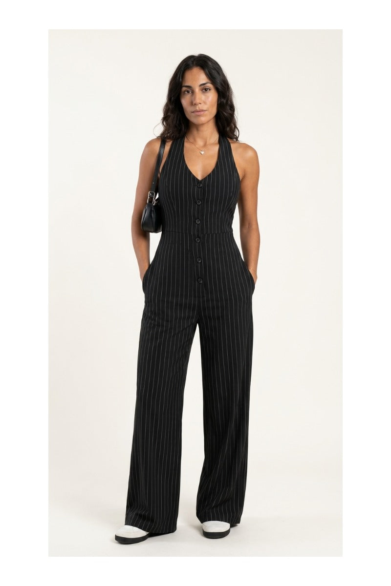Conjunto Negro Elegante para Primavera