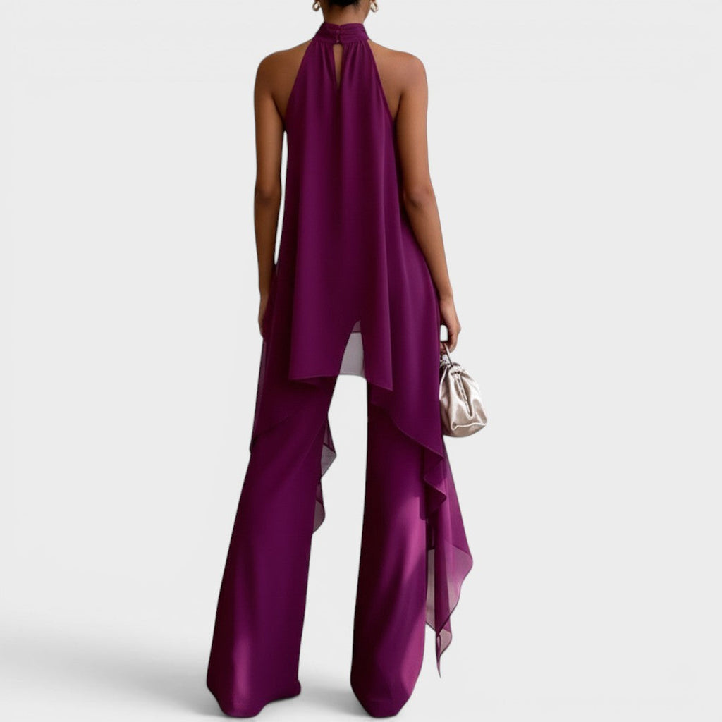 CLARA – Conjunto Elegante Cuello Halter