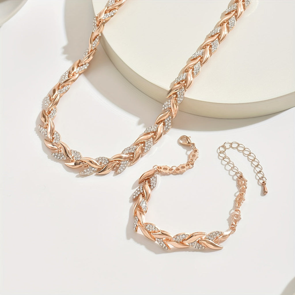 Sirena | Collar y Pulsera con Brillo Elegante
