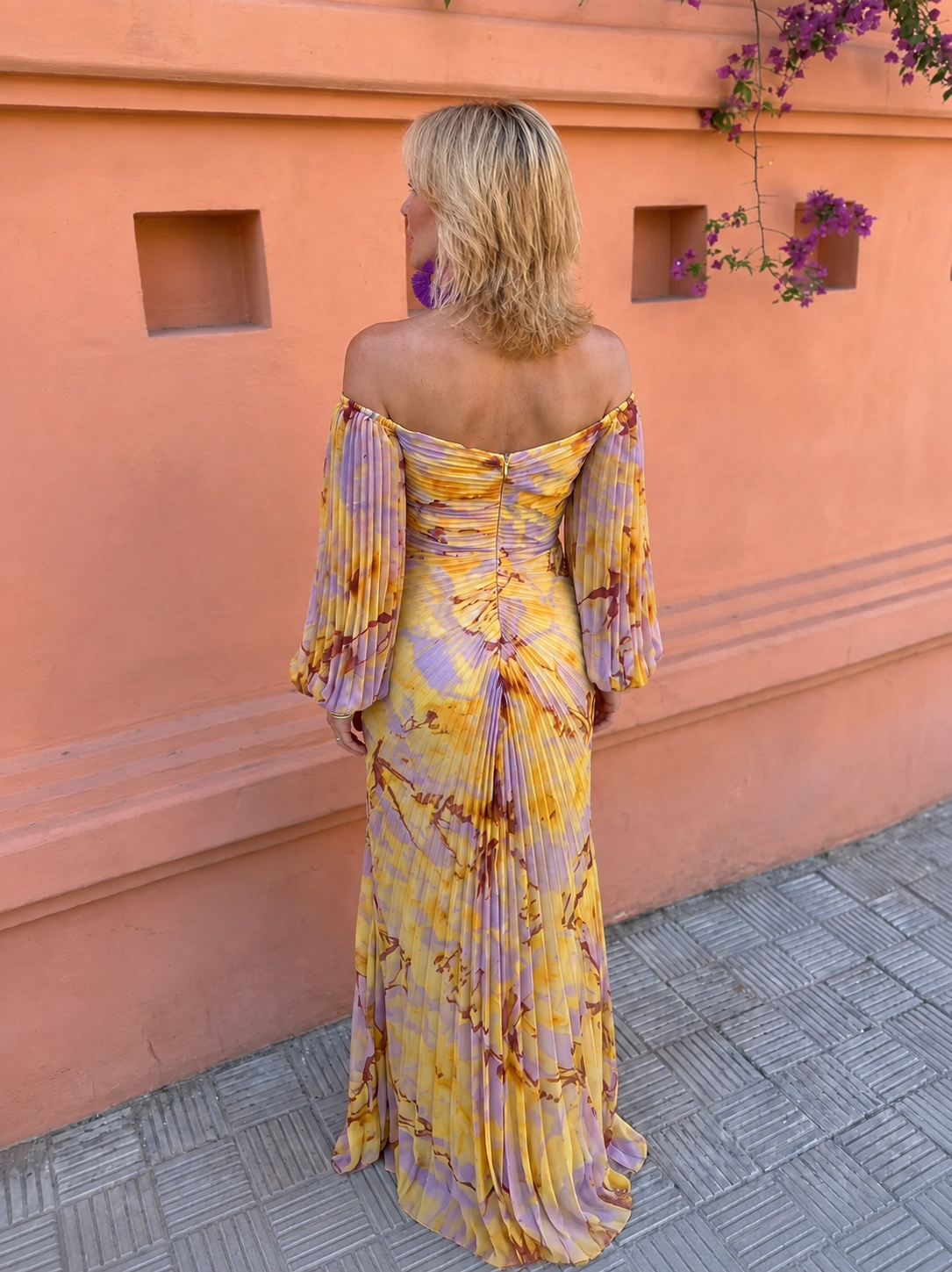 Greta™ | Vestido largo floral con escote pronunciado