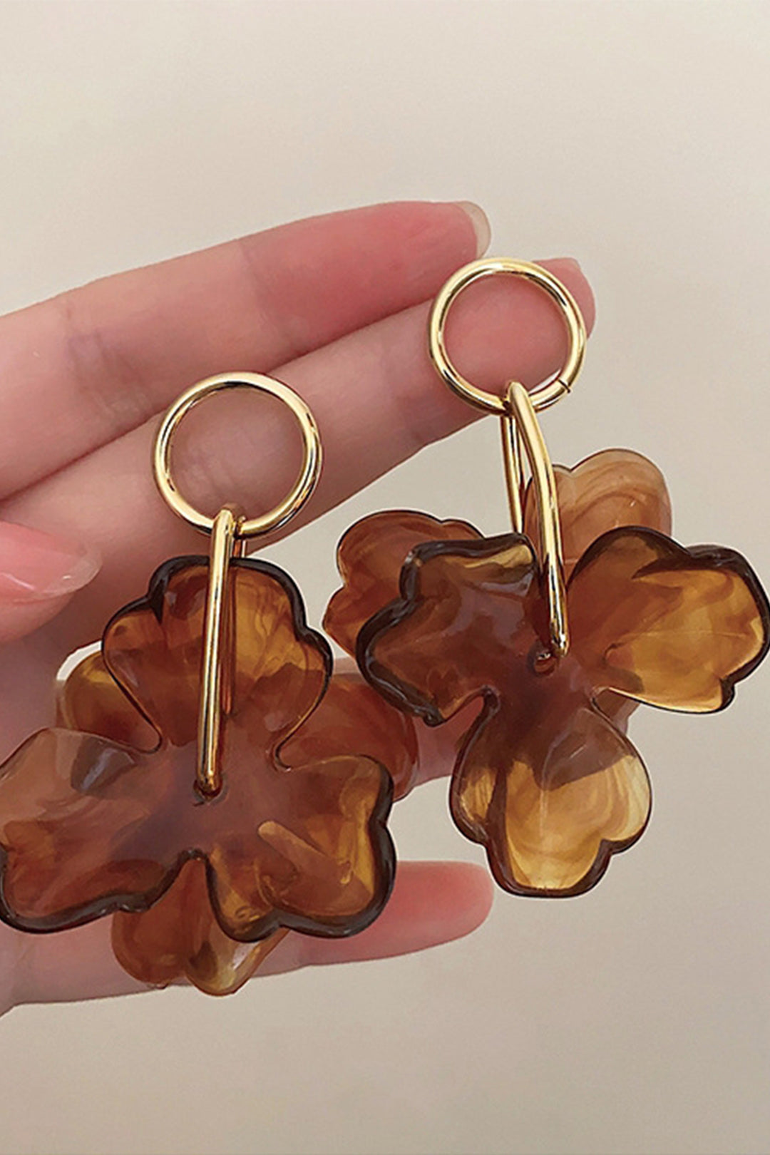 Pendientes con Colgante de Flor