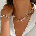 Sirena | Collar y Pulsera con Brillo Elegante