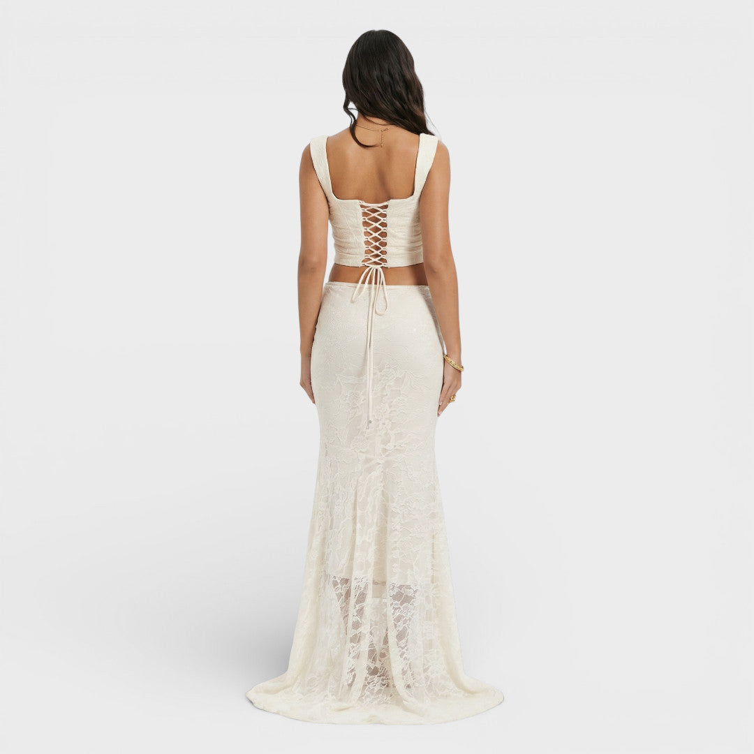 Conjunto Invitada Mujer Top Falda