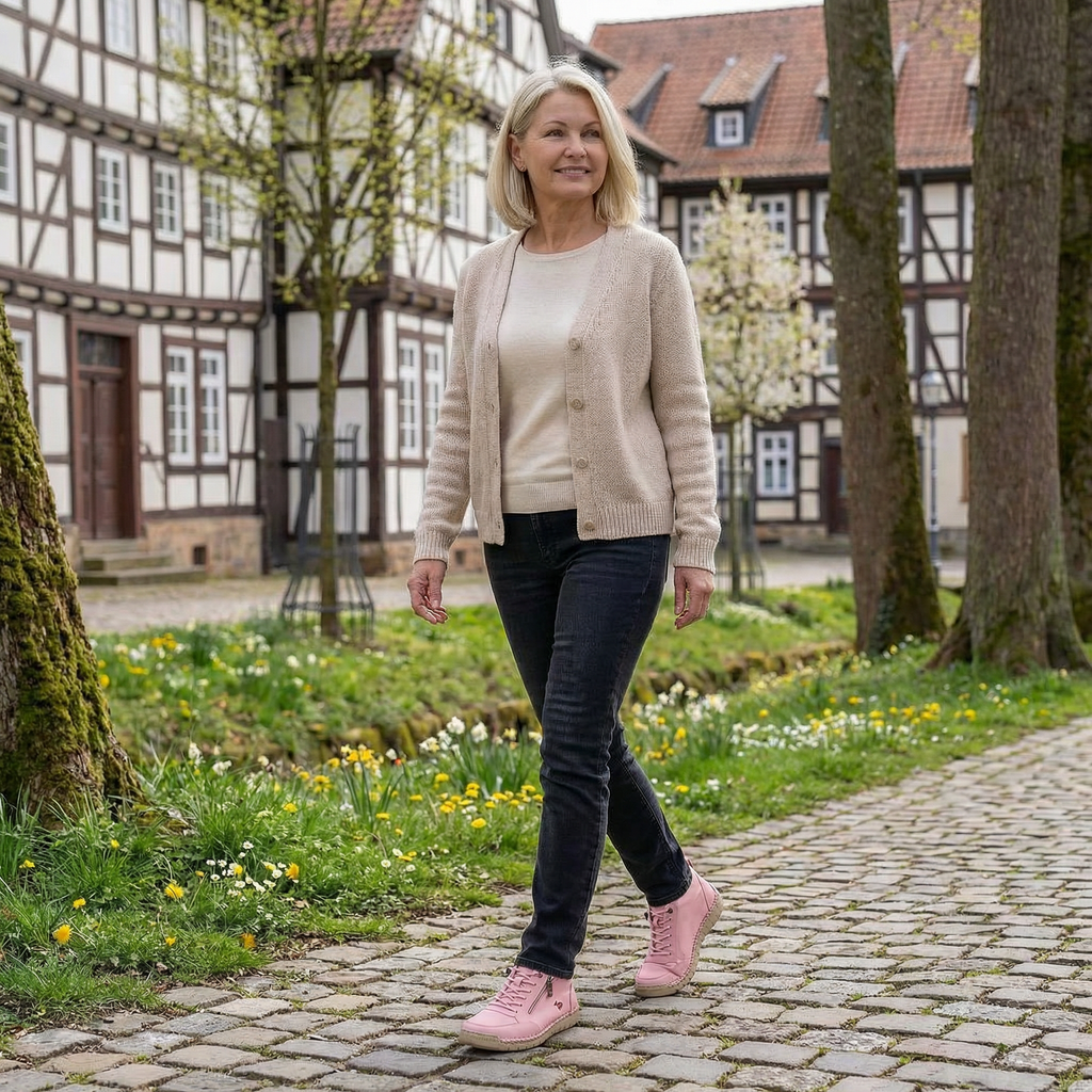 Mila  – Zapatillas ortopédicas cómodas + cremallera