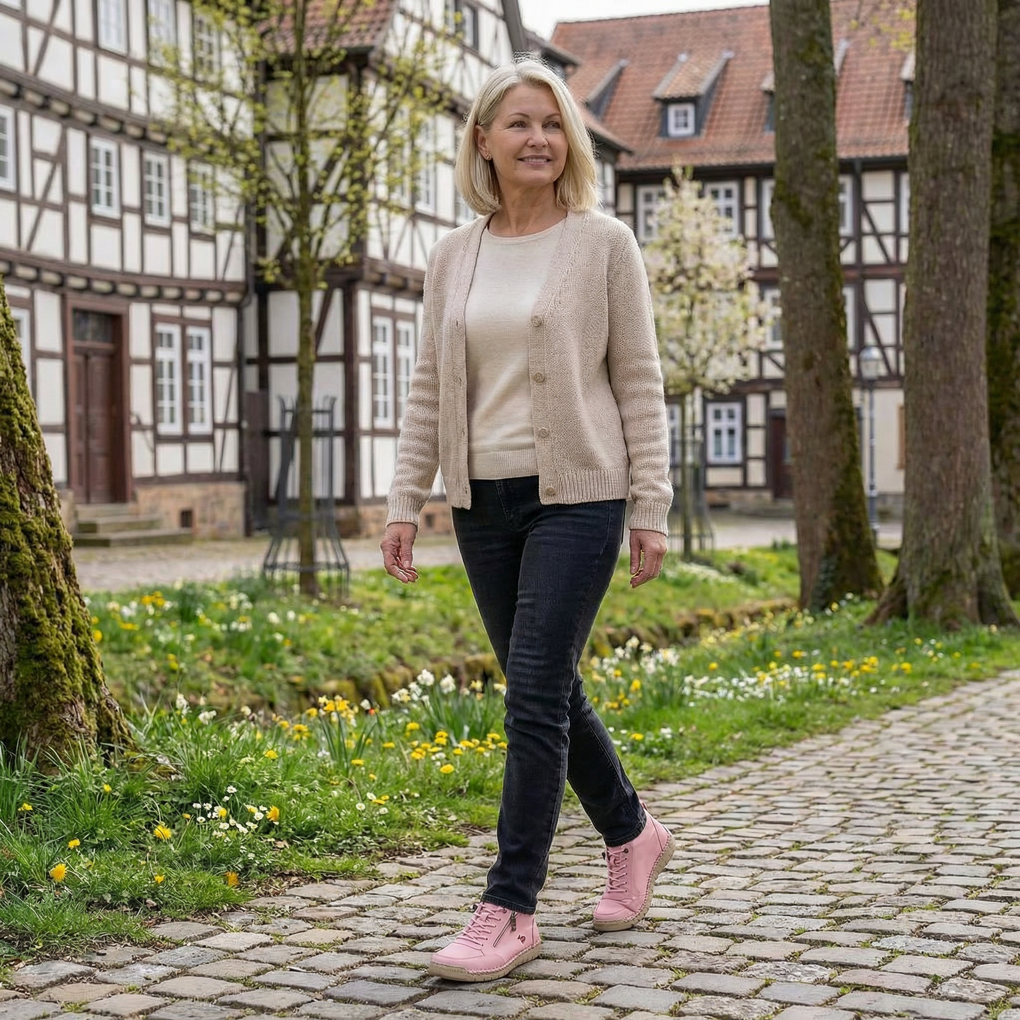 Mila  – Zapatillas ortopédicas cómodas + cremallera