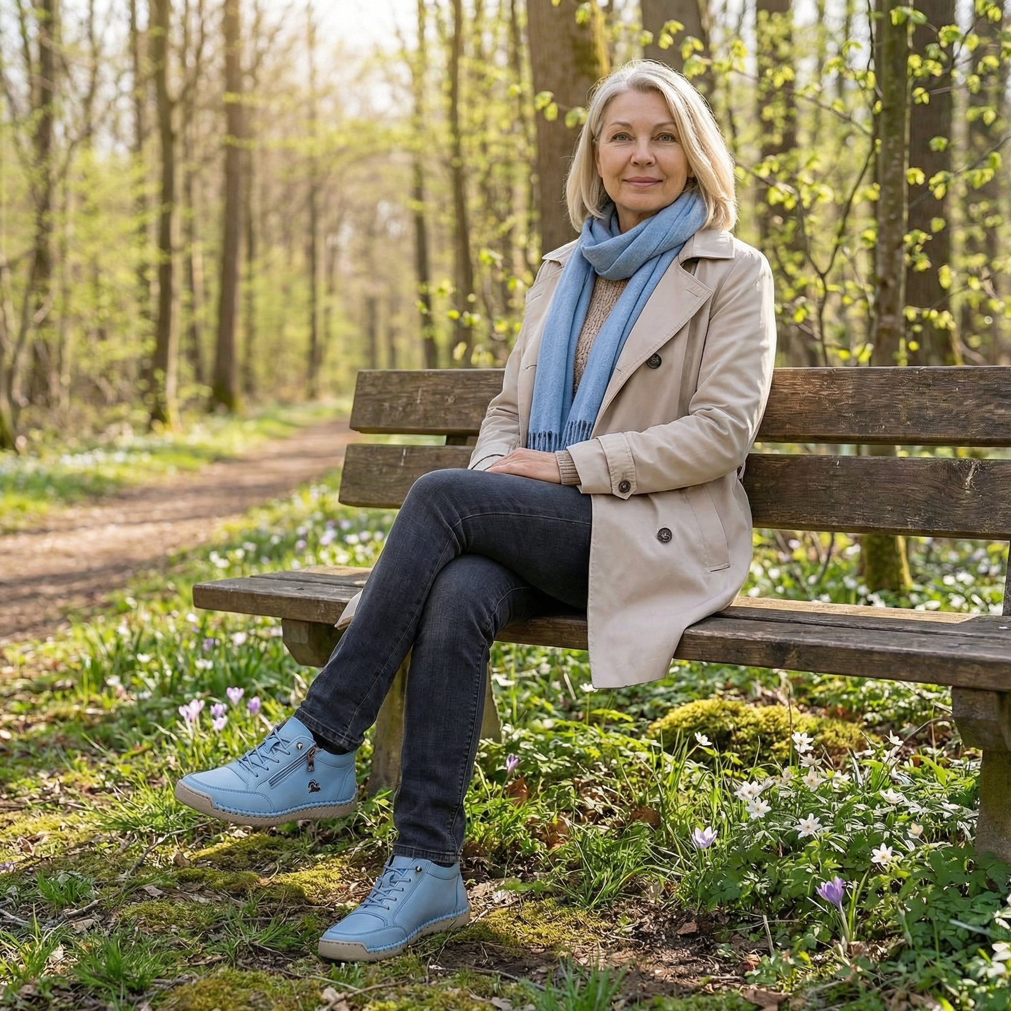 Mila  – Zapatillas ortopédicas cómodas + cremallera