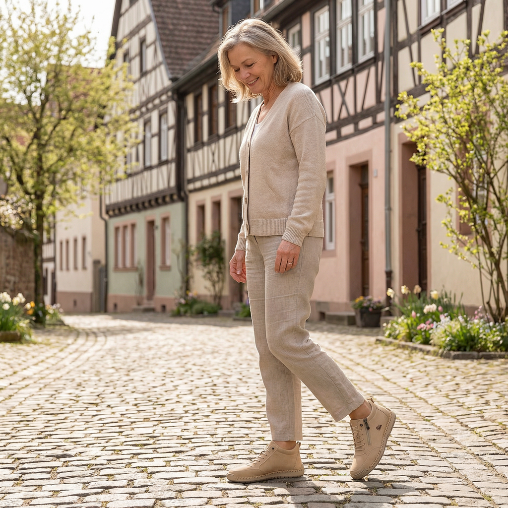 Mila  – Zapatillas ortopédicas cómodas + cremallera