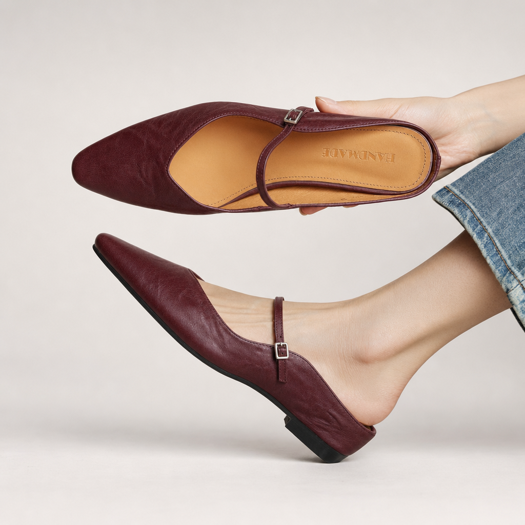 Renata | Mules de Piel Auténtica