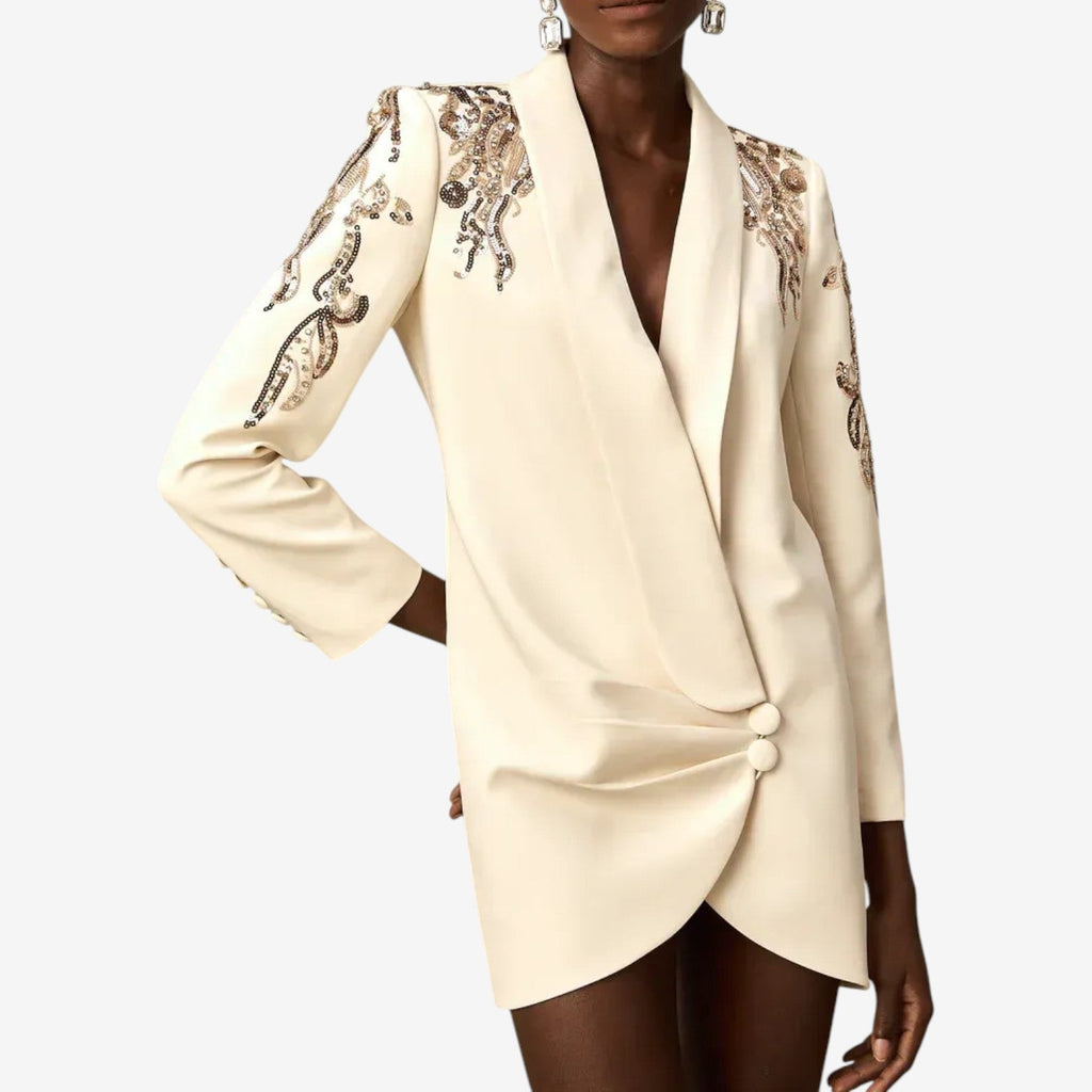 Elegante Vestido Bordado con Estilo Propio