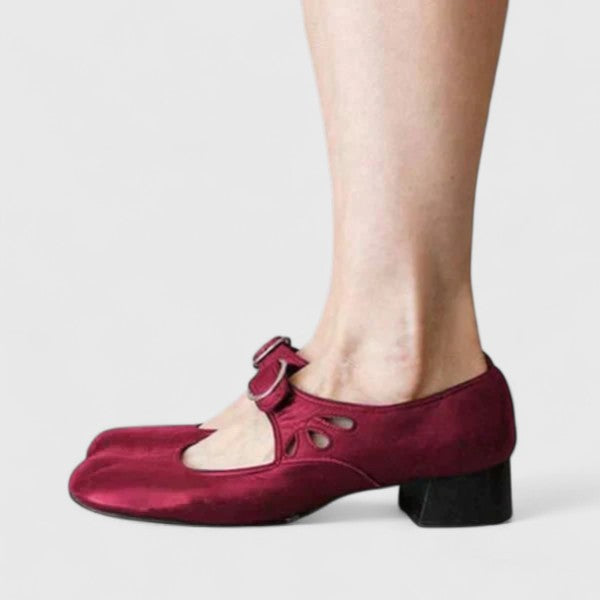 Isabella | Zapatos Retro Hebilla Redonda Bea