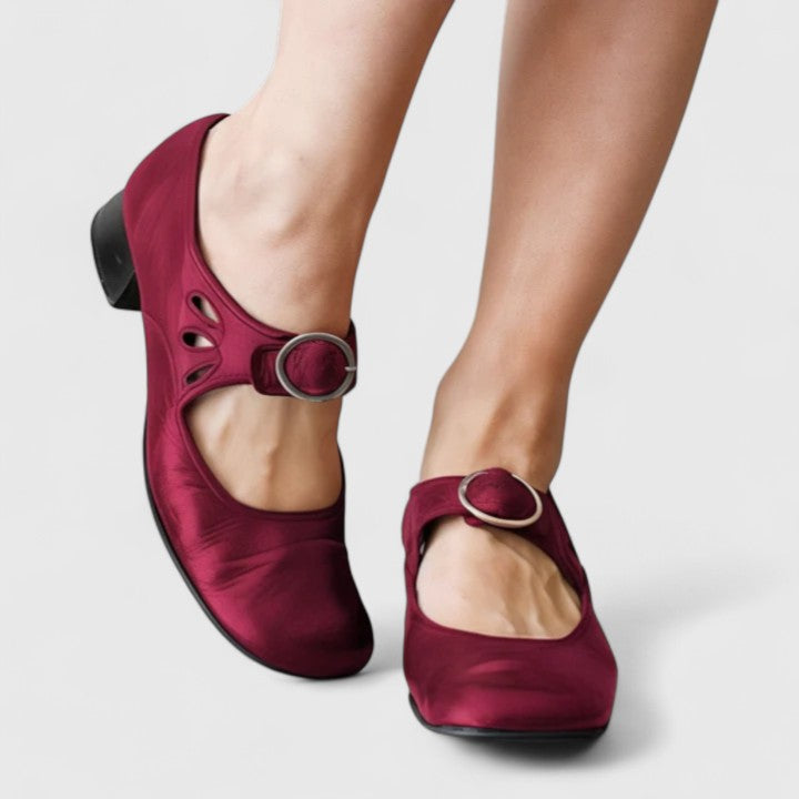 Isabella | Zapatos Retro Hebilla Redonda Bea